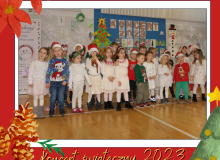Red Illustrative Merry Christmas Greeting Photo Facebook Post - 1