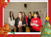 Red Illustrative Merry Christmas Greeting Photo Facebook Post - 14