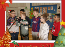 Red Illustrative Merry Christmas Greeting Photo Facebook Post - 16
