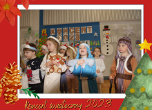 Red Illustrative Merry Christmas Greeting Photo Facebook Post - 2