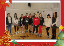 Red Illustrative Merry Christmas Greeting Photo Facebook Post - 22