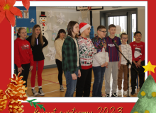 Red Illustrative Merry Christmas Greeting Photo Facebook Post - 23