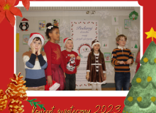 Red Illustrative Merry Christmas Greeting Photo Facebook Post - 57