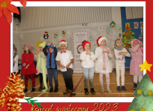 Red Illustrative Merry Christmas Greeting Photo Facebook Post - 67