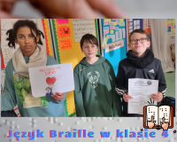 Poznajemy zasady języka Braille w klasie 4