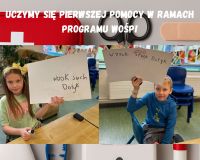 Uczymy się pierwszej pomocy w ramach programu WOŚP
