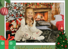 Kopia – Red Illustrative Merry Christmas Greeting Photo Facebook Post - 1